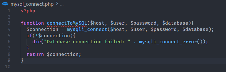 php mysql connect